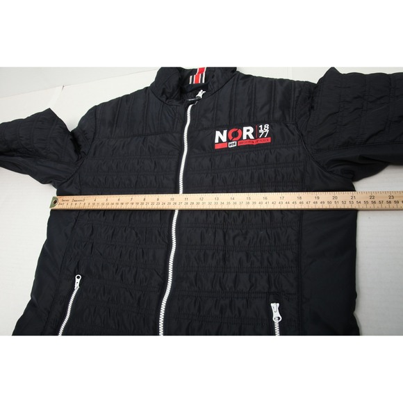 Helly Hansen Marstrand Jacket Men Medium Black Quilted PrimaLoft Puffer Full Zip - Picture 9 of 16
